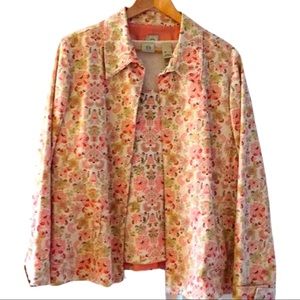 Floral 2 Piece Jacket & Sweater Set